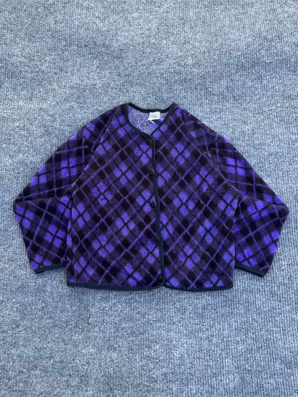 Vintage Fleece Button Up Cardigan